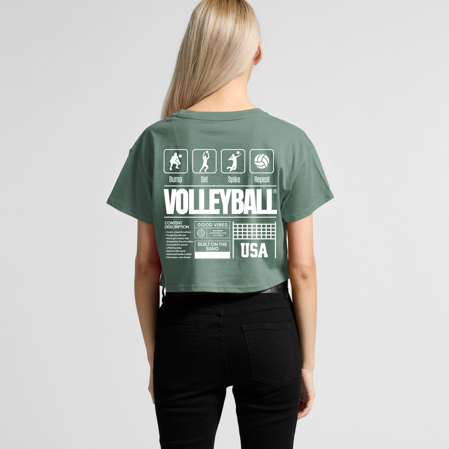 The SPBC "Built on the Sand" Crop Tee