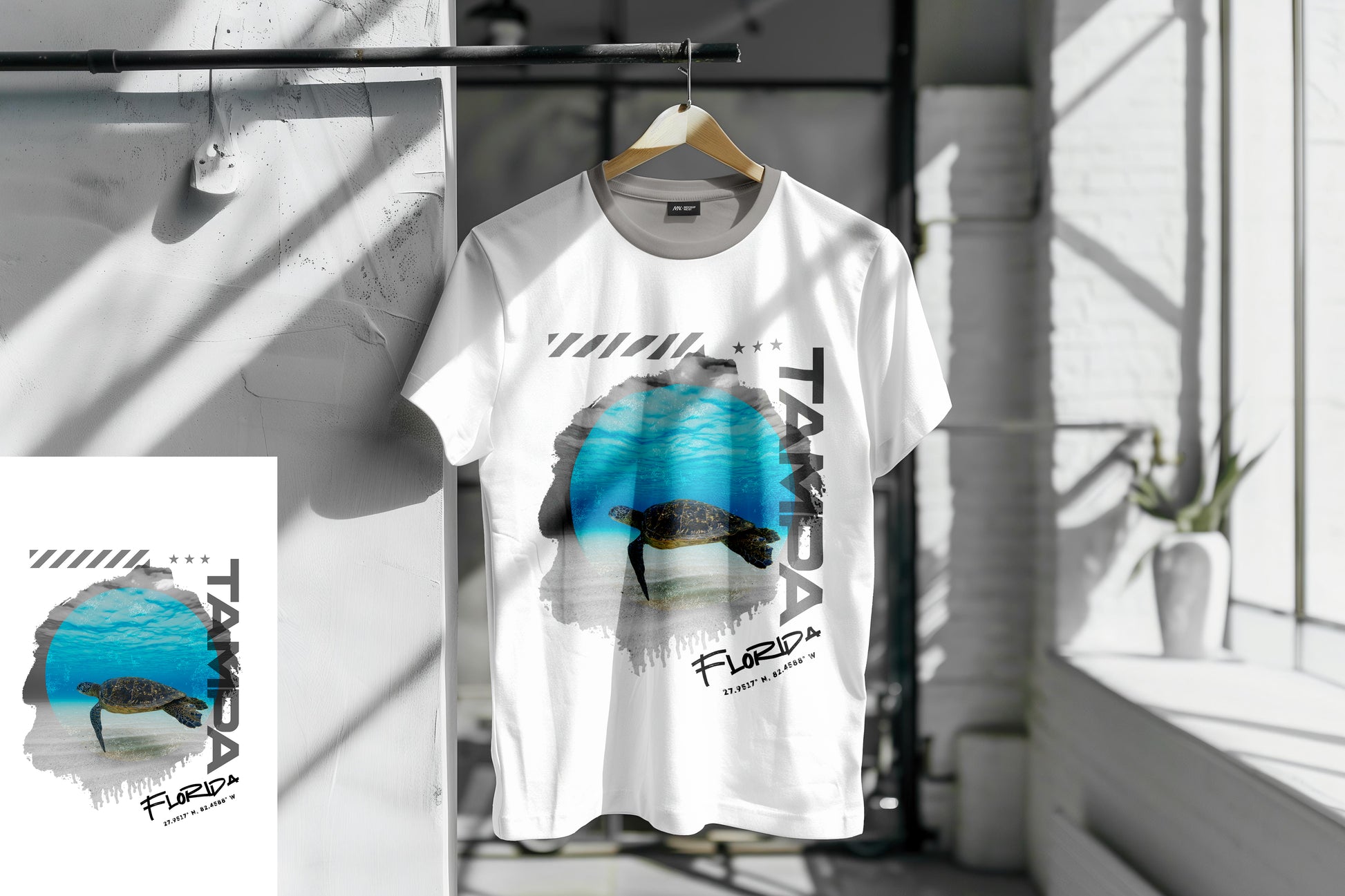 Tampa Sea Turtle Tee – Slow Tide, Strong Vibes