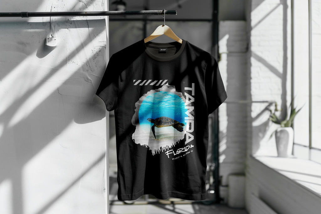 Tampa Sea Turtle Tee – Slow Tide, Strong Vibes